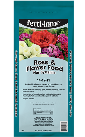 Rose & Flower Food plus Systemic 14-12-11 (15 lbs.)