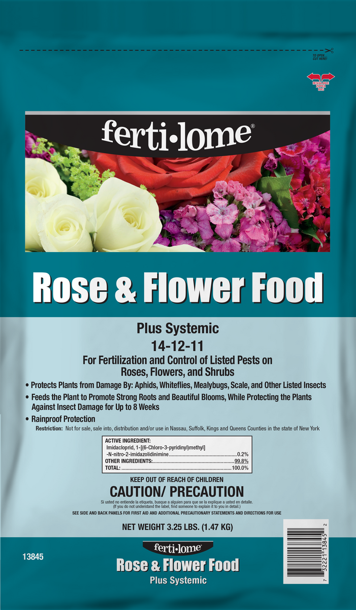 Rose and Flower Food with Systemic Insecticide (3.25 lbs) – Green Thumb ...