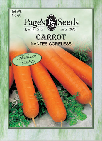 Carrot - Nantes Coreless - Packet of Seeds (1.5 g.)