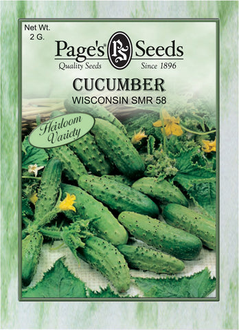 Cucumber - Wisconsin SMR 58 - Packet of Seeds (2 g.)