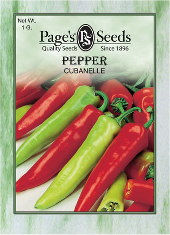 Pepper - Cubanelle - Packet of Seeds