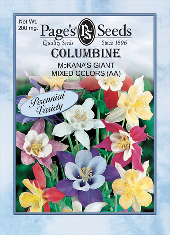 Columbine - McKana's Giant Mixed Colors - Packet of Seeds