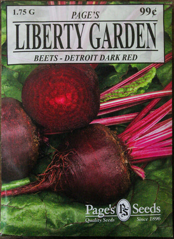 Beets - Detroit Dark Red - Packet of Seeds (1.75 g)