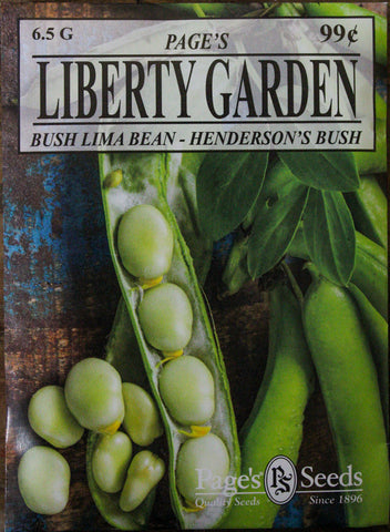 Lima Beans - Henderson's Bush - Packet of Seeds