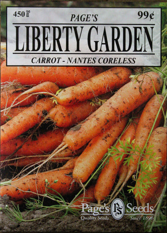 Carrot - Nantes Coreless - Packet of Seeds (0.45 g.)