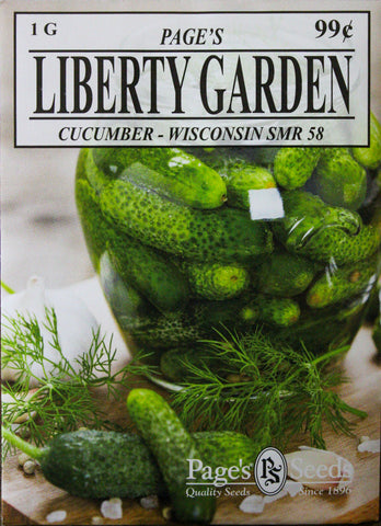 Cucumber - Wisconsin SMR 58 - Packet of Seeds (1 g.)