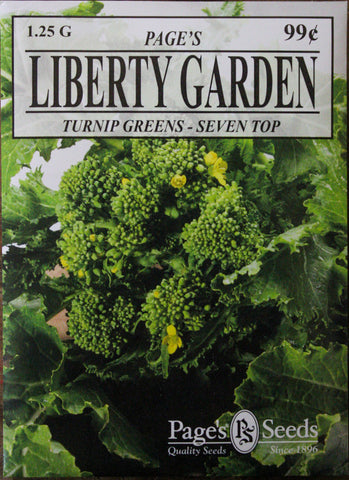 Turnip Greens - Seven Top - Packet of Seeds (1.25 g.)