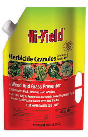 Green Thumb Nursery Hi-Yield Herbicide Granules preemergent 4 pound bag Tampa, Florida