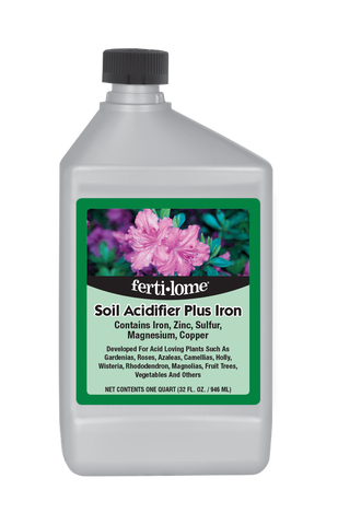 Green Thumb Nursery Fertilome Soil Acidifier Plus Iron liquid soil amendment Tampa, Florida